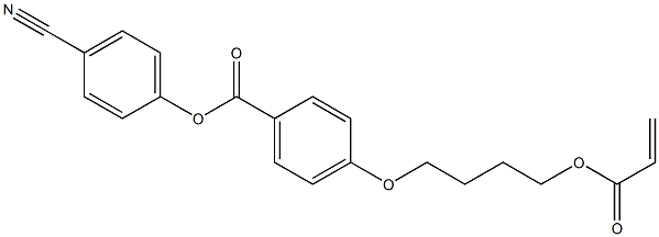 Benzoic acid, 4-[4-[(1-oxo-2-propen-1-yl)oxy]butoxy]-, 4-cyanophenyl ester CAS#: 136902-63-1