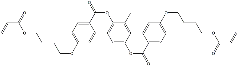 Benzoic acid, 4-[4-[(1-oxo-2-propenyl)oxy]butoxy]-, 2-Methyl-1,4-phenylene ester CAS#: 132900-75-5