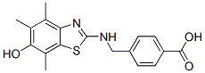 Benzoic  acid,  4-[[(6-hydroxy-4,5,7-trimethyl-2-benzothiazolyl)amino]methyl]- CAS#: 120165-40-4