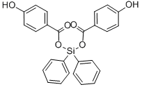 Benzoic acid, 4-hydroxy-, diphenylsilylene ester CAS#: 129459-90-1