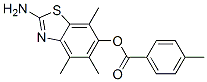 Benzoic acid, 4-methyl-, 2-amino-4,5,7-trimethyl-6-benzothiazolyl ester CAS#: 120164-18-3