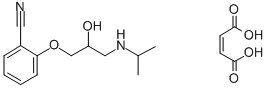 Benzonitrile, 3-(2-hydroxy-3-((1-methylethyl)amino)propoxy)-, (Z)-2-bu tenedioate (1:1) CAS#: 38791-51-4