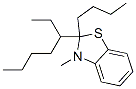 Benzothiazole, 2-butyl-2-(1-ethylpentyl)-2,3-dihydro-3-methyl- (9CI) CAS#: 123768-36-5