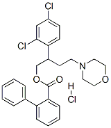 Biphenylcarboxylic acid, 2-(2,4-dichlorophenyl)-4-(4-morpholinyl)butyl ester, hydrochloride CAS#: 119585-15-8