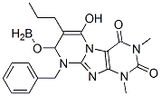 Borinic  acid,  1,2,3,4,8,9-hexahydro-6-hydroxy-1,3-dimethyl-2,4-dioxo-9-(phenylmethyl)-7-propylpyrimido[2,1-f]purin-8-yl  ester CAS#: 114906-82-0
