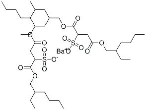 Butanedioic acid, sulfo-, 1,4-bis(2-ethylhexyl)ester, barium salt CAS#: 30910-35-1