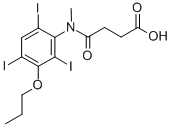Butanoic acid, 4-(methyl(2,4,6-triiodo-3-propoxyphenyl)amino)-4-oxo- CAS#: 37938-64-0