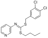 Butyl (3,4-dichlorophenyl)methyl-3-pyridinylcarbonimidodithioate CAS#: 34763-43-4