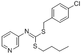 Butyl(4-chlorophenyl)methyl-3-pyridinylcarbonimidodithioate CAS#: 34763-20-7