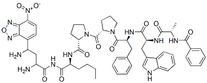 Bz-Dab(nbd)-ala-trp-phe-pro-pro-nle-NH2 CAS#: 161238-74-0