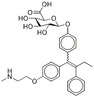 N-Desmethyl-4-hydroxy Tamoxifen β-D-Glucuronide (E/Z Mixture) CAS#: 152764-52-8