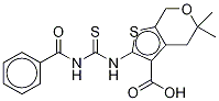CID-1067700,2-(3-benzoylthioureido)-5,5-diMethyl-5,7-dihydro-4H-thieno[2,3-c]pyran-3-carboxylic acid CAS#: 314042-01-8