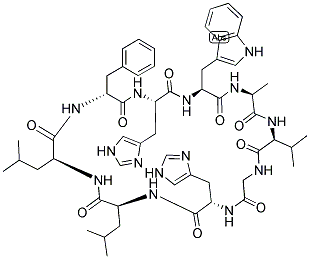 CYCLO(-D-PHE-HIS-TRP-ALA-VAL-GLY-HIS-LEU-LEU) CAS#: 143578-65-8