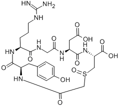 CYCLO(-D-TYR-ARG-GLY-ASP-CYS (CARBOXYMETHYL)-OH) SULFOXIDE CAS#: 143120-27-8
