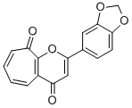 CYCLOHEPTA[B]PYRAN-4,9-DIONE, 2-(1,3-BENZODIOXOL-5-YL)- CAS#: 129527-18-0
