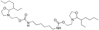 Carbamic acid, 1,6-hexanediylbis-, bis2-2-(1-ethylpentyl)-3-oxazolidinylethyl ester CAS#: 140921-24-0