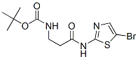 Carbamic  acid,  [3-[(5-bromo-2-thiazolyl)amino]-3-oxopropyl]-,  1,1-dimethylethyl  ester  (9CI) CAS#: 267658-16-2