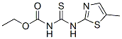 Carbamic  acid,  [[(5-methyl-2-thiazolyl)amino]thioxomethyl]-,  ethyl  ester  (9CI) CAS#: 39122-63-9