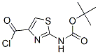 Carbamic  acid,  N-[4-(chlorocarbonyl)-2-thiazolyl]-,  1,1-dimethylethyl  ester CAS#: 347869-17-4
