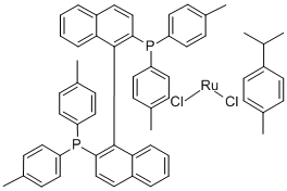 Chloro[(R)-(+)-2,2'-bis(di-p-tolylphosphino)-1,1'-binaphthyl](p-cymene)ruthenium(II)chloride CAS#: 131614-43-2