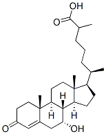 Cholest-4-en-26-oic acid, 7-hydroxy-3-oxo-, (7alpha)- CAS#: 115538-85-7