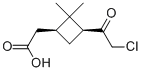 Cyclobutaneacetic acid, 3-(chloroacetyl)-2,2-dimethyl-, cis- (9CI) CAS#: 118147-73-2
