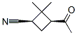 Cyclobutanecarbonitrile, 3-acetyl-2,2-dimethyl-, cis- (9CI) CAS#: 141422-97-1