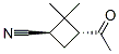 Cyclobutanecarbonitrile, 3-acetyl-2,2-dimethyl-, trans- (9CI) CAS#: 141422-98-2