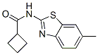 Cyclobutanecarboxamide, N-(6-methyl-2-benzothiazolyl)- (9CI) CAS#: 377063-33-7