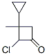 Cyclobutanone,  2-chloro-3-cyclopropyl-3-methyl- CAS#: 139537-52-3