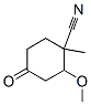 Cyclohexanecarbonitrile, 2-methoxy-1-methyl-4-oxo- (9CI) CAS#: 323180-02-5
