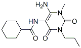 Cyclohexanecarboxamide, N-(6-amino-1,2,3,4-tetrahydro-1-methyl-2,4-dioxo-3-propyl-5-pyrimidinyl)- CAS#: 132940-66-0