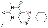 Cyclohexanecarboxamide,  N-(6-amino-1,2,3,4-tetrahydro-3-methyl-2,4-dioxo-1-propyl-5-pyrimidinyl)- CAS#: 132940-67-1