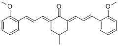 Cyclohexanone, 2,6-bis[3-(2-methoxyphenyl)-2-propenylidene]-4-methyl- CAS#: 117069-09-7