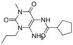 Cyclopentanecarboxamide, N-(6-amino-1,2,3,4-tetrahydro-3-methyl-2,4-dioxo-1-propyl-5-pyrimidinyl)- CAS#: 132940-64-8