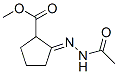 Cyclopentanecarboxylic acid, 2-(acetylhydrazono)-, methyl ester, (E)- (9CI) CAS#: 143391-47-3