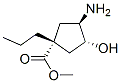 Cyclopentanecarboxylic acid, 3-amino-4-hydroxy-1-propyl-, methyl ester, (1alpha,3beta,4alpha)- (9CI) CAS#: 118755-59-2
