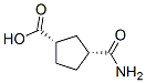 Cyclopentanecarboxylic acid, 3-(aminocarbonyl)-, (1S-cis)- (9CI) CAS#: 140386-94-3