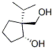 Cyclopentanemethanol, 2-hydroxy-1-(1-methylethyl)-, trans- (9CI) CAS#: 124941-16-8