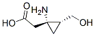 Cyclopropaneacetic acid, 1-amino-2-(hydroxymethyl)-, trans-(-)- (9CI) CAS#: 147459-03-8