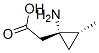 Cyclopropaneacetic acid, 1-amino-2-methyl-, trans-(+)- (9CI) CAS#: 147458-98-8