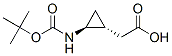 Cyclopropaneacetic acid, 2-[[(1,1-dimethylethoxy)carbonyl]amino]-, (1R,2S)- CAS#: 308266-57-1