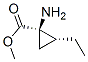 Cyclopropanecarboxylic acid, 1-amino-2-ethyl-, methyl ester, (1R-cis)- (9CI) CAS#: 138457-96-2