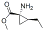 Cyclopropanecarboxylic acid, 1-amino-2-ethyl-, methyl ester, (1S-cis)- (9CI) CAS#: 138457-95-1