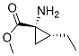 Cyclopropanecarboxylic acid, 1-amino-2-ethyl-, methyl ester, (1S-trans)- (9CI) CAS#: 138457-97-3