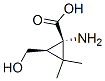 Cyclopropanecarboxylic acid, 1-amino-3-(hydroxymethyl)-2,2-dimethyl-, cis- (9CI) CAS#: 146400-42-2