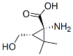 Cyclopropanecarboxylic acid, 1-amino-3-(hydroxymethyl)-2,2-dimethyl-, trans- (9CI) CAS#: 146400-25-1