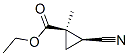 Cyclopropanecarboxylic acid, 2-cyano-1-methyl-, ethyl ester, cis- (9CI) CAS#: 142653-21-2