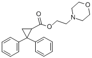 Cyclopropanecarboxylic acid, 2,2-diphenyl-, 2-(4-morpholinyl)ethyl est er CAS#: 39123-15-4