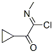 Cyclopropaneethanimidoyl chloride, N-methyl-alpha-oxo- (9CI) CAS#: 124838-05-7